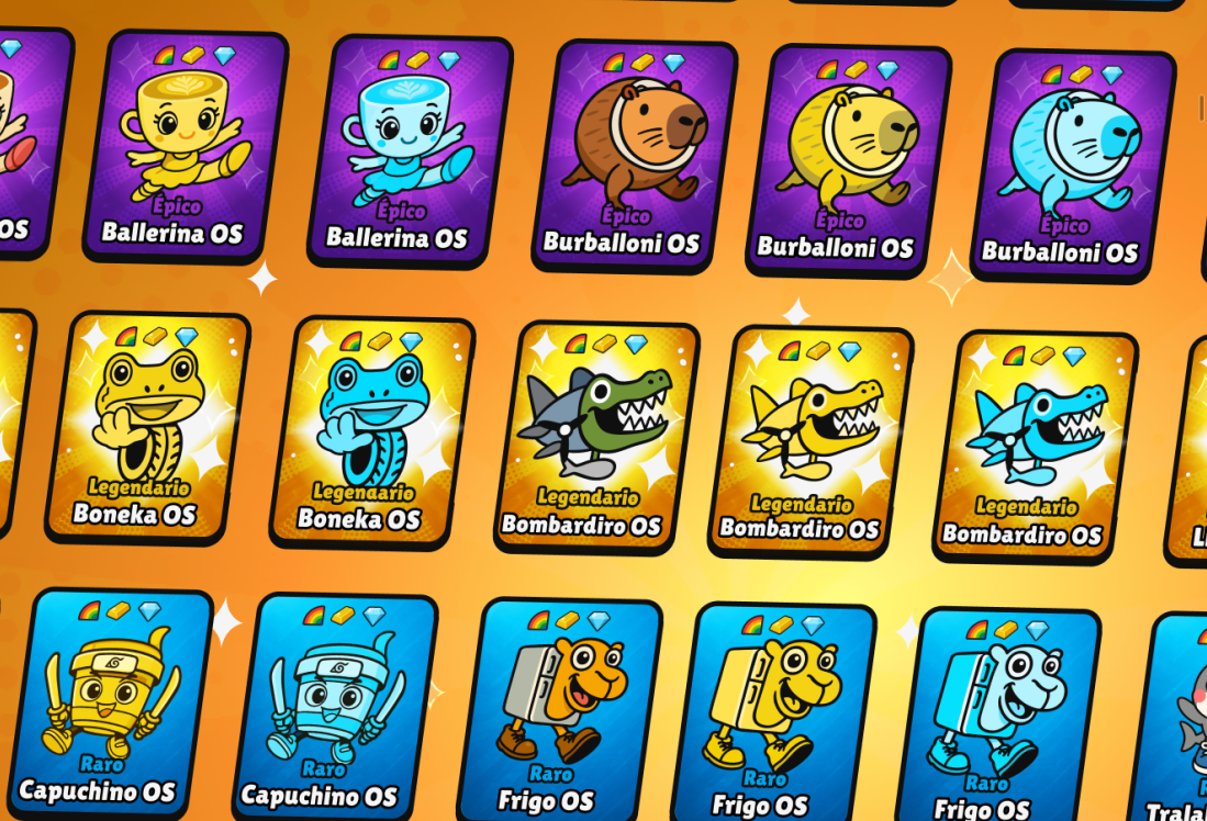Glow Dash collectible character cards