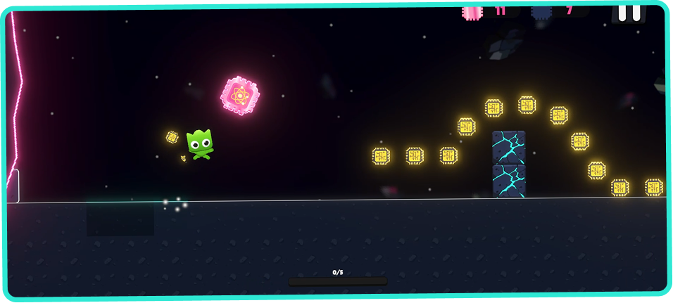 Glow Dash challenge run